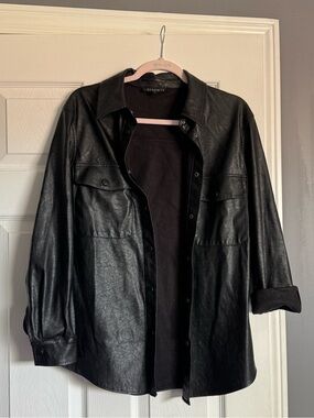 Dynamite Black Leather Jacket